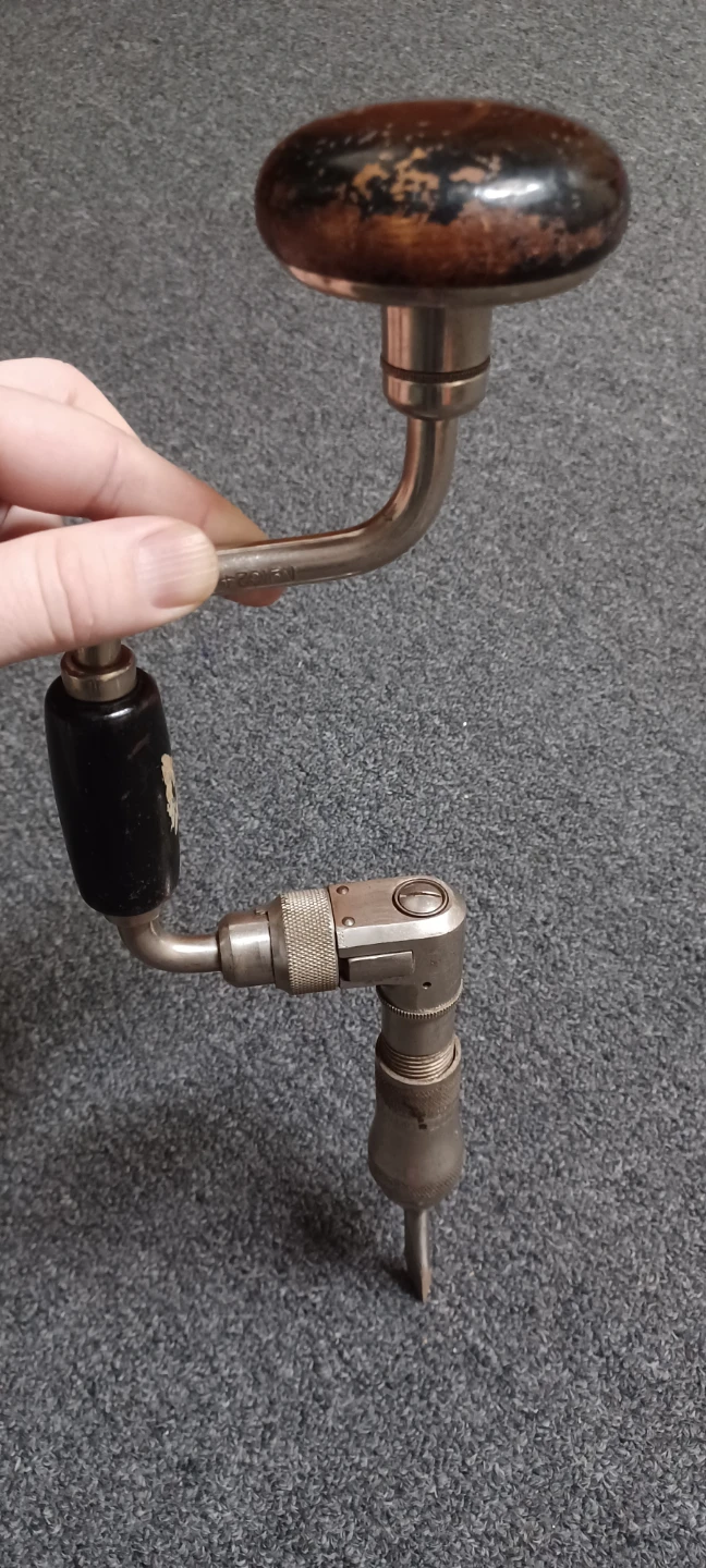 Antique Corner Brace Hand Drill - photo 3