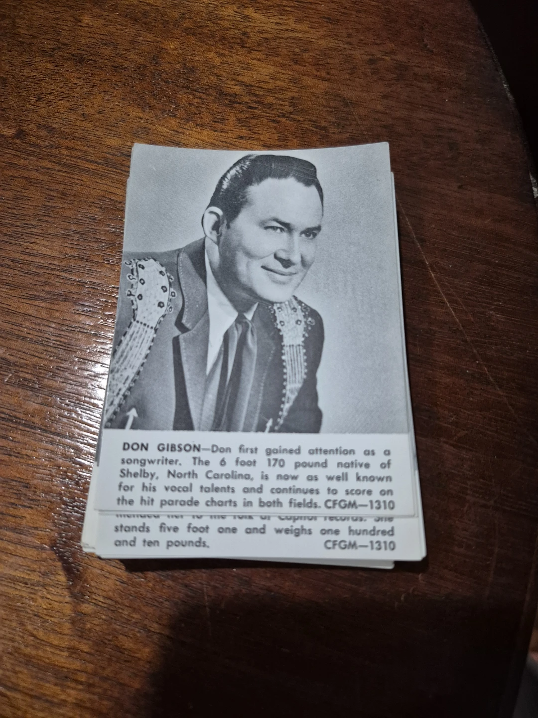 Don Gibson singer songwriter photo