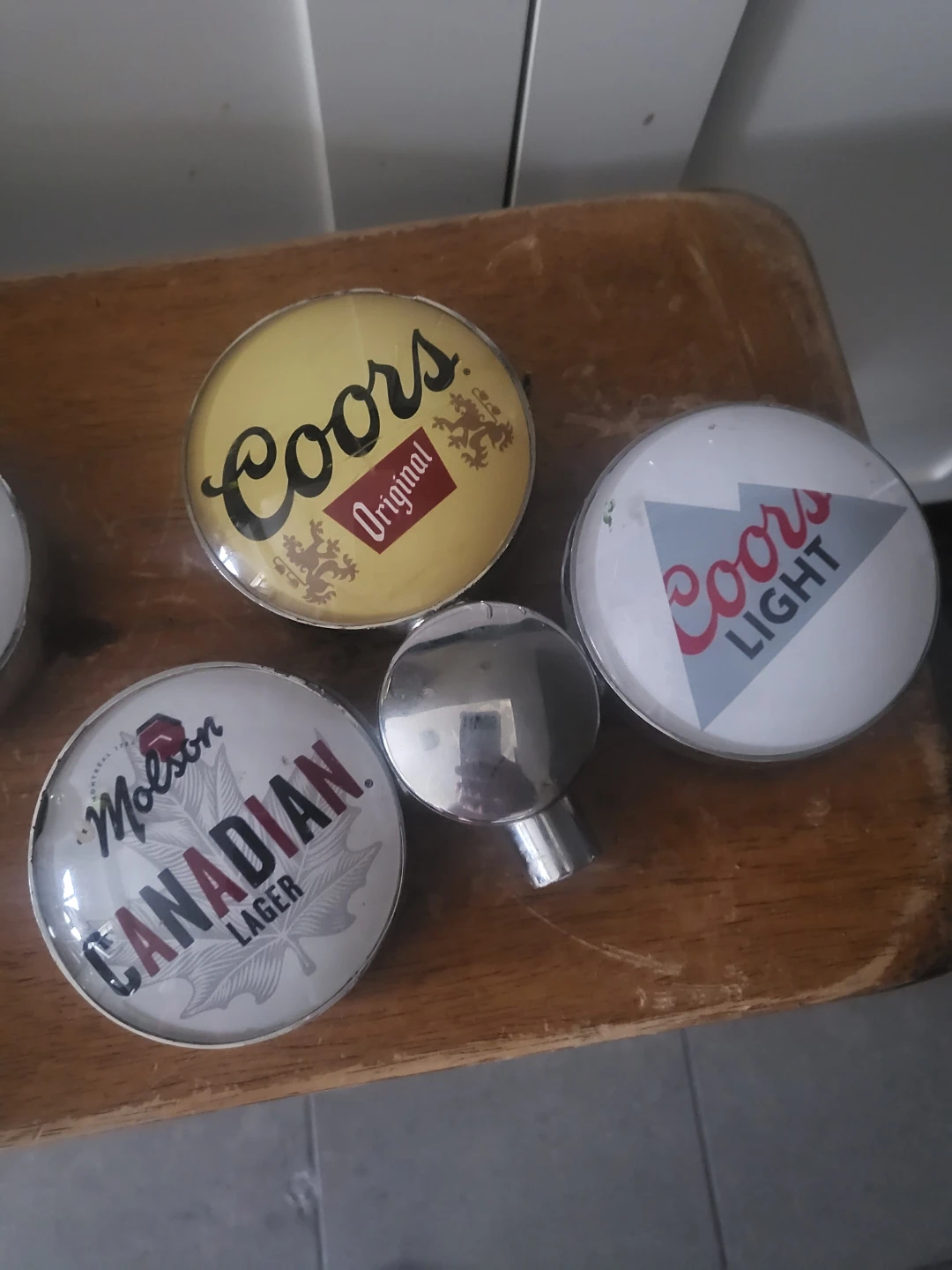 Set of 5 Beer Tap Handles - Molson, Coors, Blue Moon, Creemore - photo 2