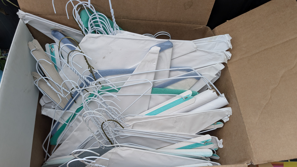 Box of Wire Clothes Hangers
