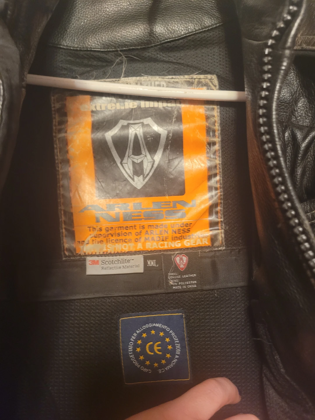 Arlen Ness Leather Motorcycle Jacket XXL - photo 2