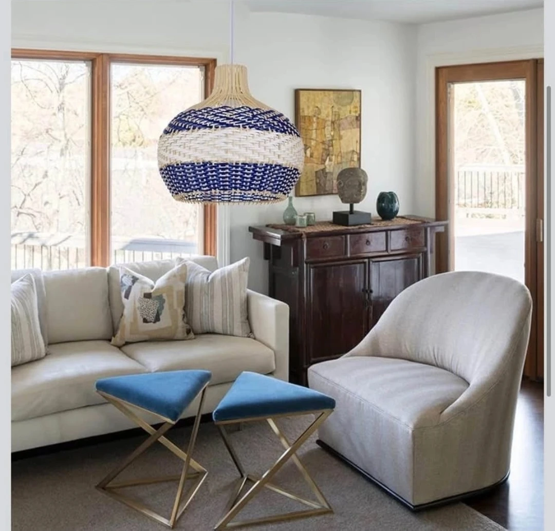 Boho Rattan Chandelier/Pendant Light - photo 5