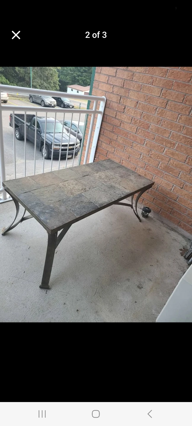 Outdoor Coffee Table - Tile Top - photo 2
