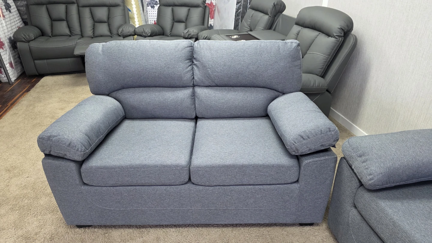 Brand new in sealed boxes, Grey Sofa Set -couch, 2 Seater+chair🥕 - photo 5