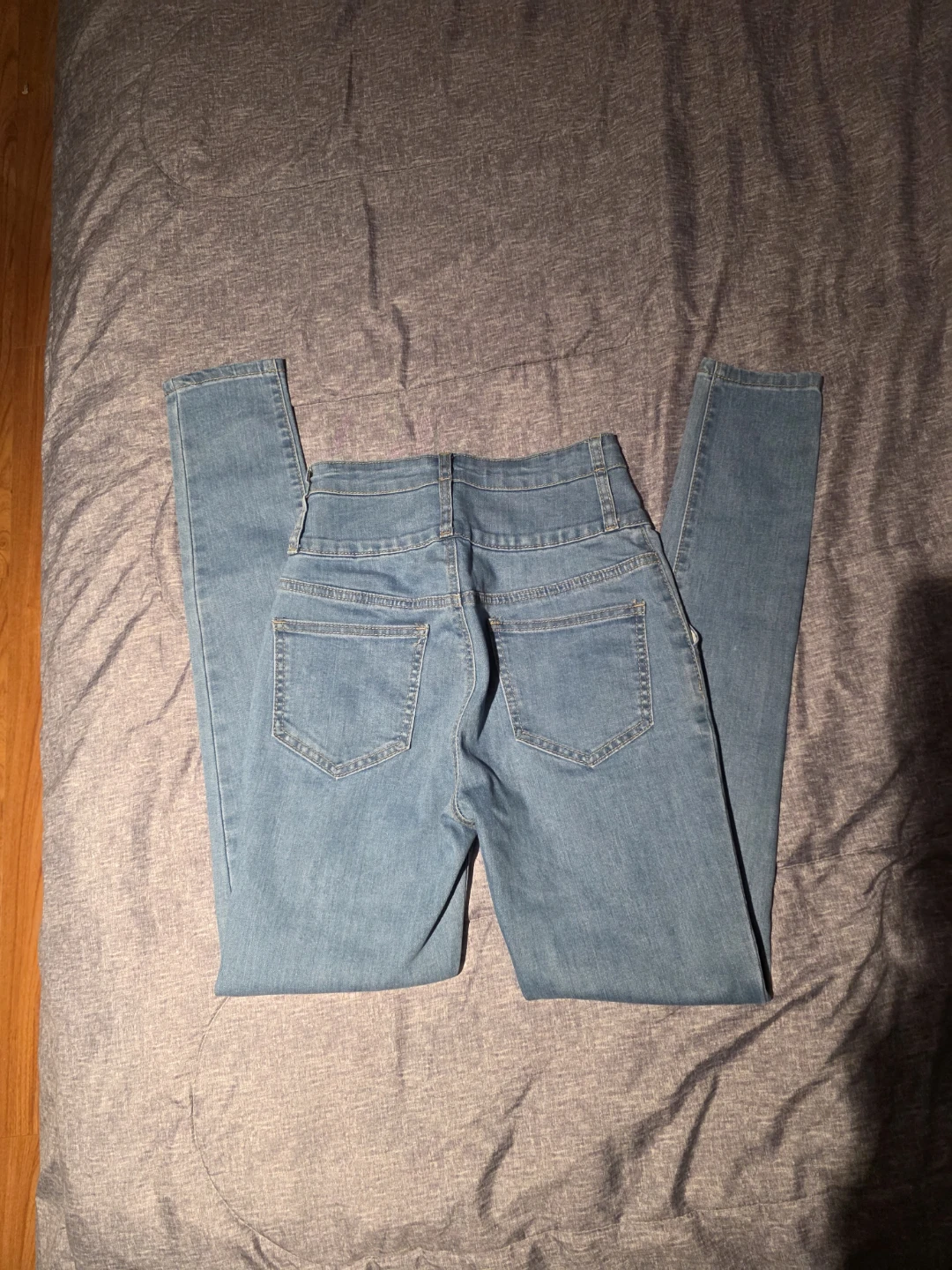 High Waisted Denim Jeans - photo 2
