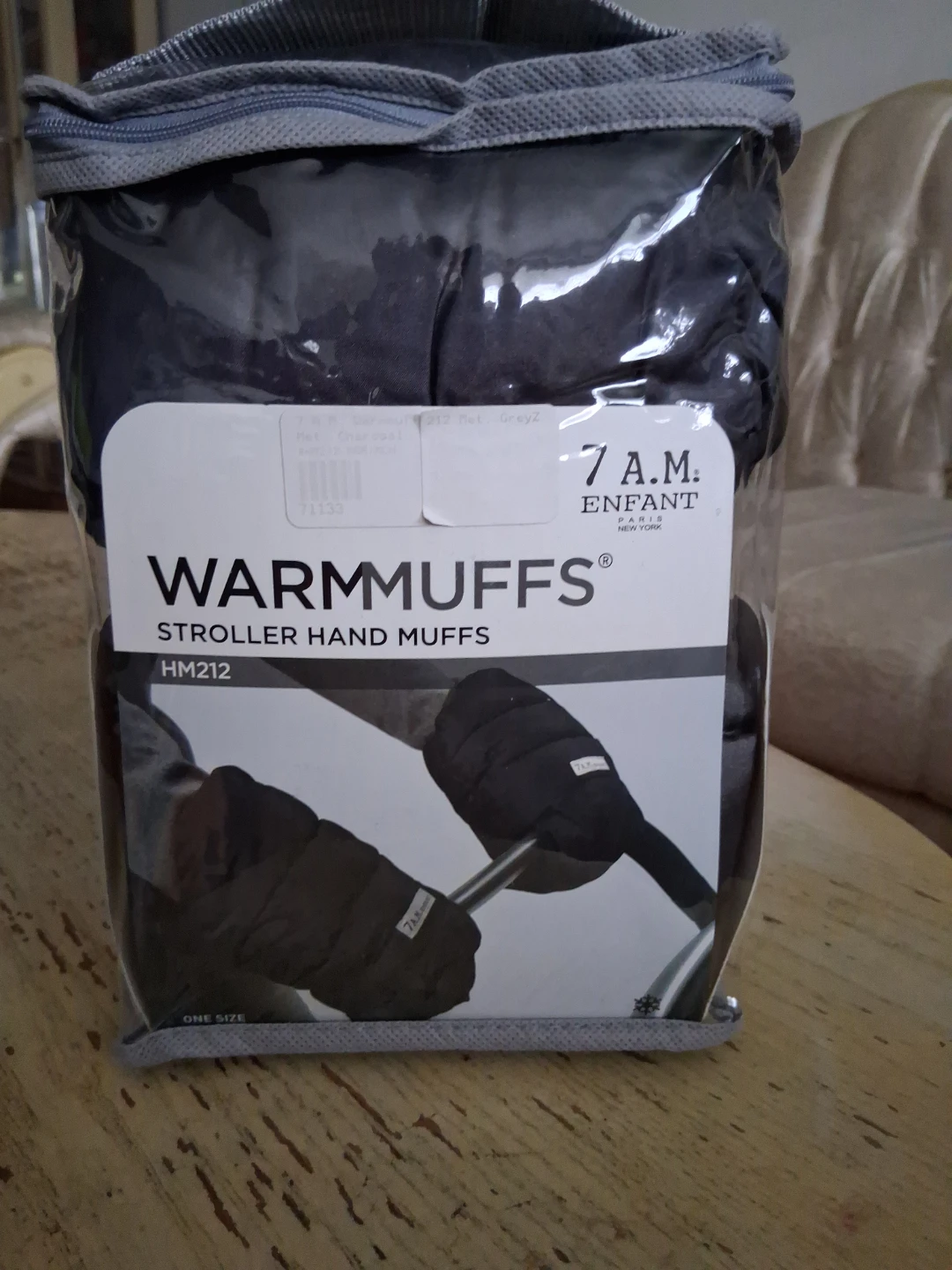 7 A.M. Enfant Warmmuffs Stroller Hand Muffs - Grey