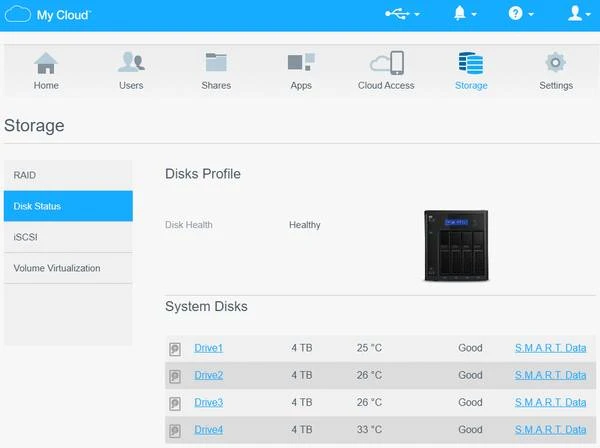 WD My Cloud EX4100 NAS + 4x 4TB WD Red Drives - photo 4