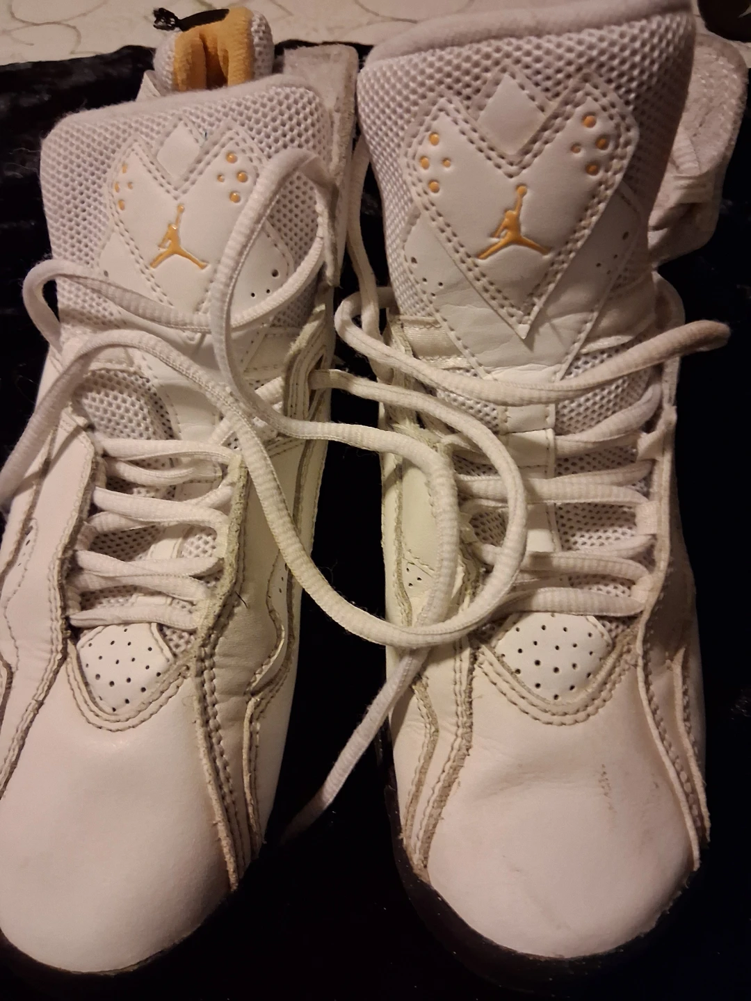 Jordan 7 Retro White/Gold Shoes - photo 2