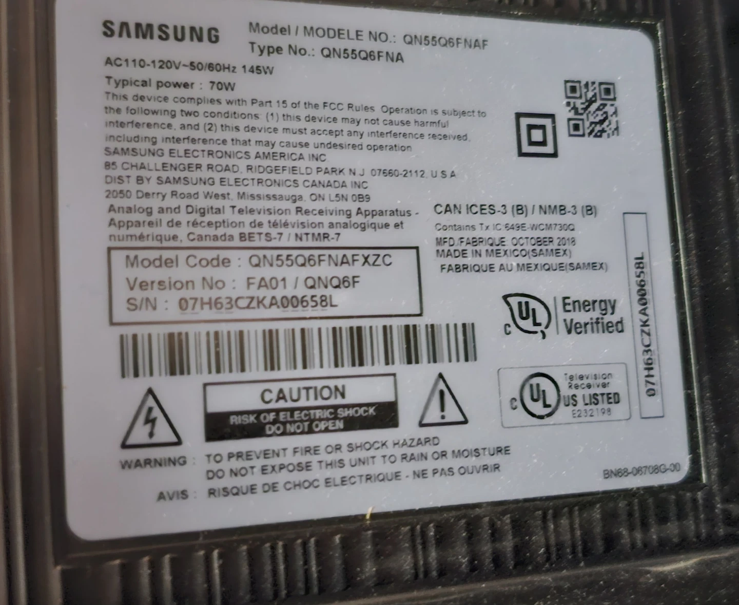 Samsung 55" 4K QLED TV - photo 4