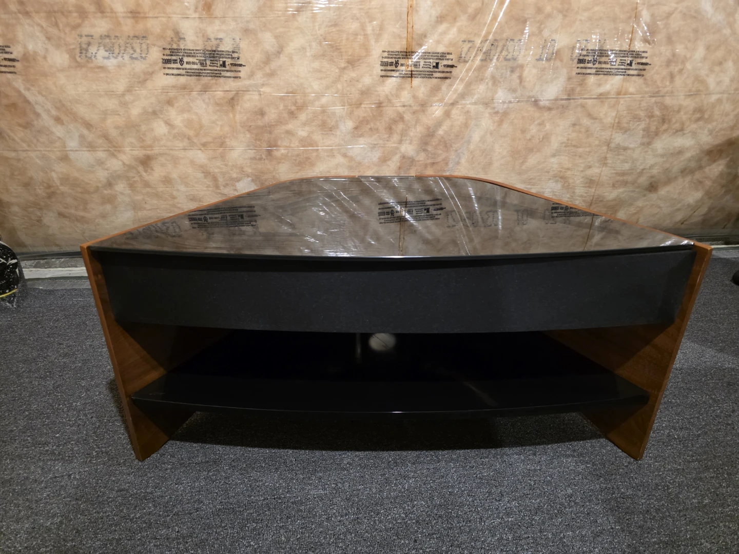 Corner TV Stand w/ Bluetooth Soundbar