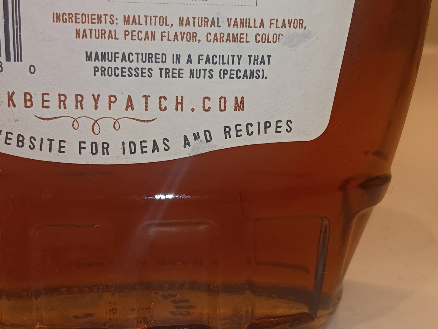 Blackberry Patch Sugar Free Roasted Pecan Syrup - photo 2