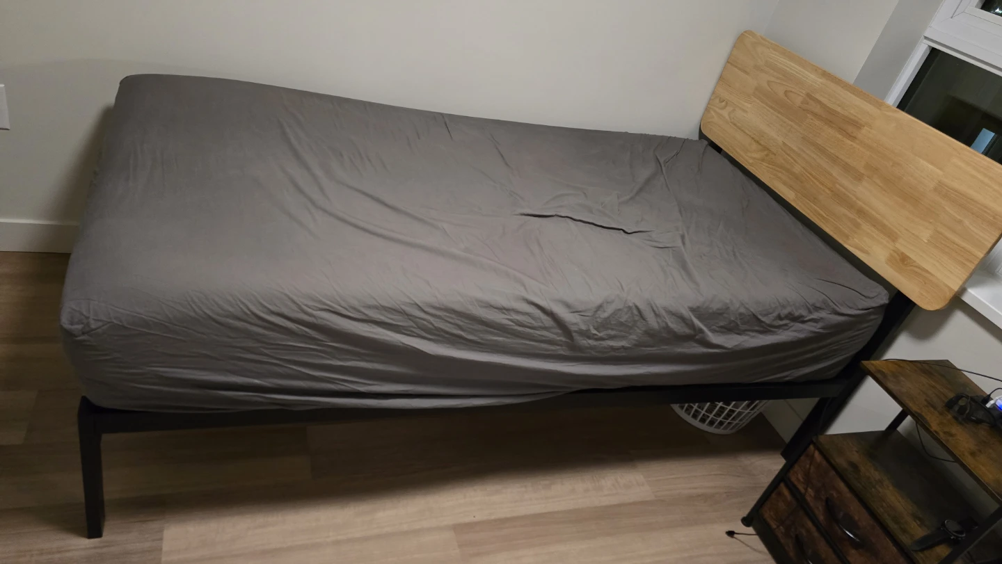 Twin Bed Frame - Wood & Metal