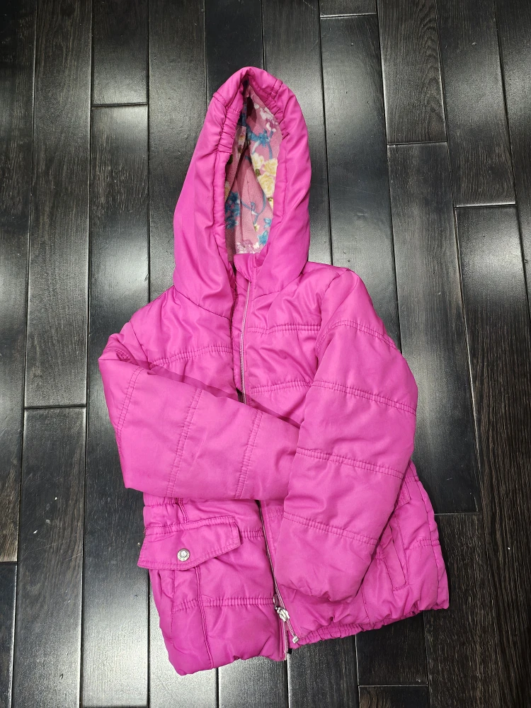 Girls pink winter jacket