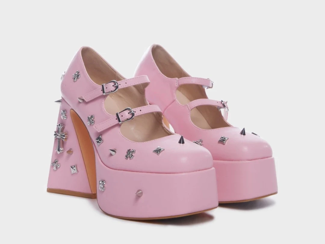 Koi Mary Jane Pink Platform Heels Dolls Kill!! - photo 4