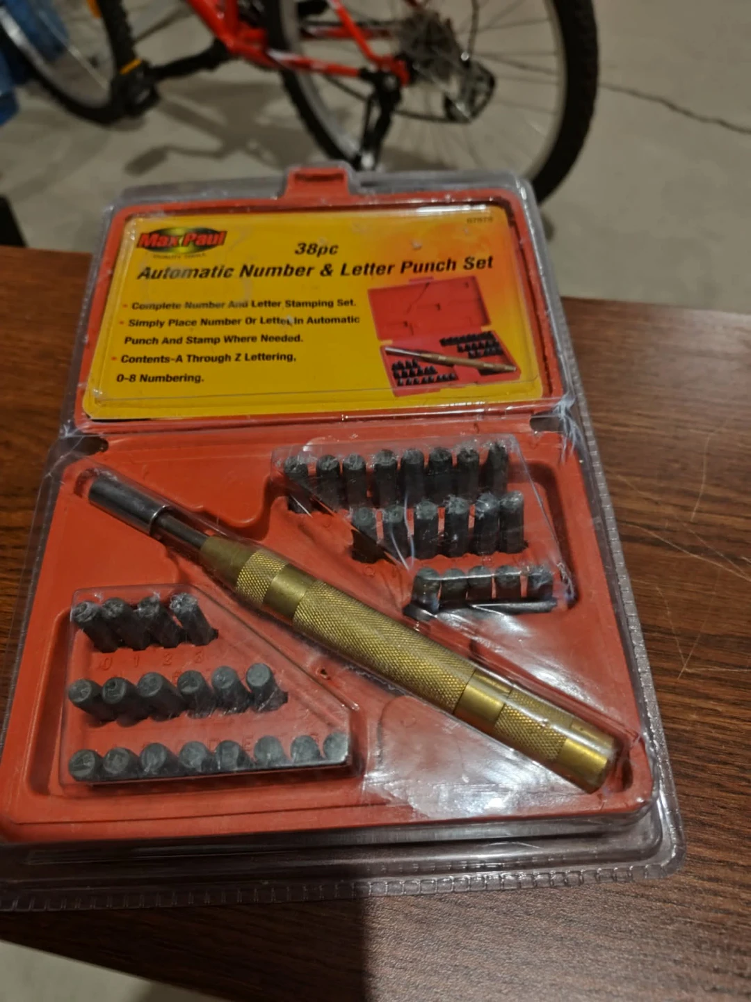 MaxPau 38pc Automatic Number & Letter Punch Set