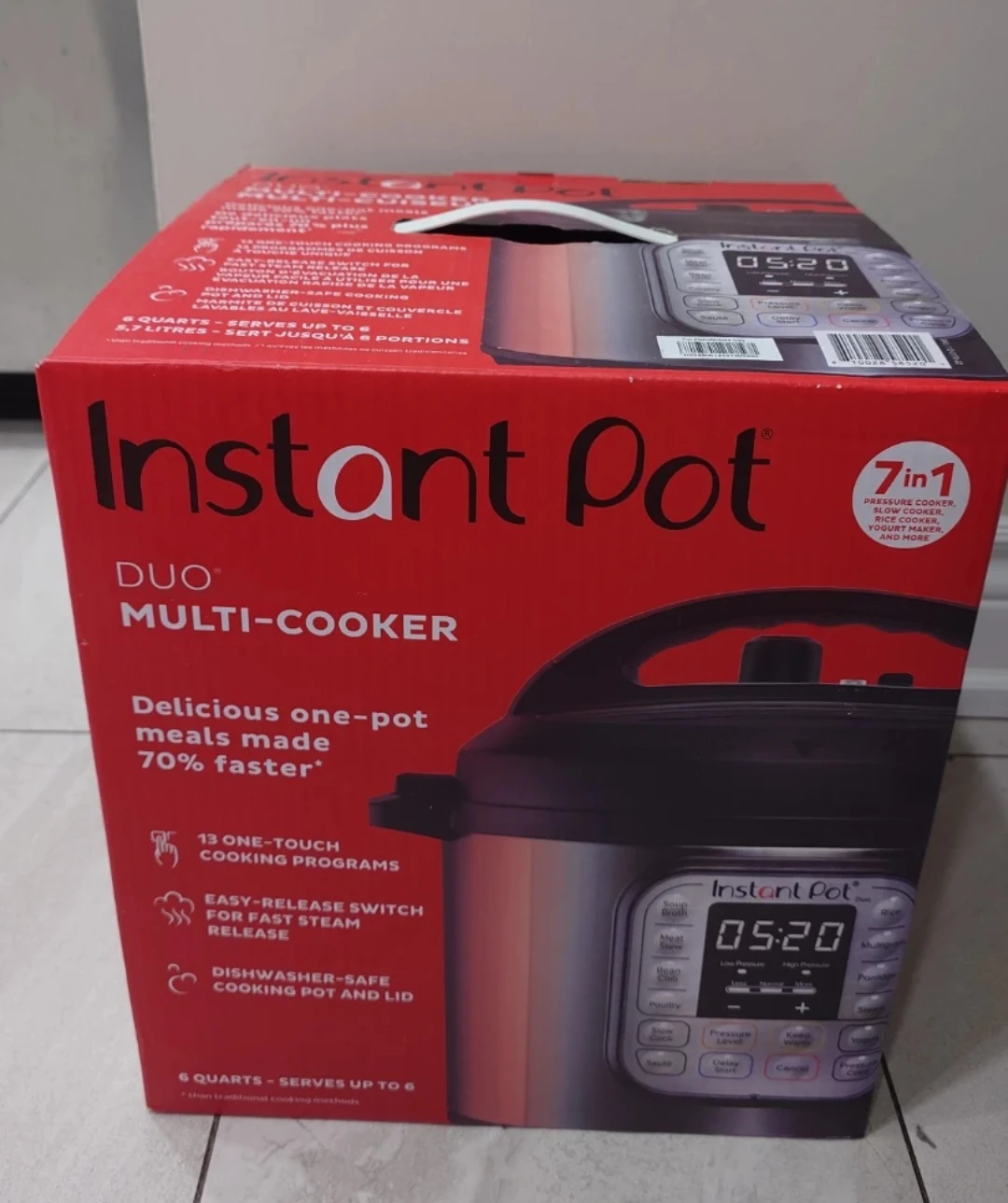 Instant Pot Duo V5 7-in-1 Pressure Cooker - 6QT