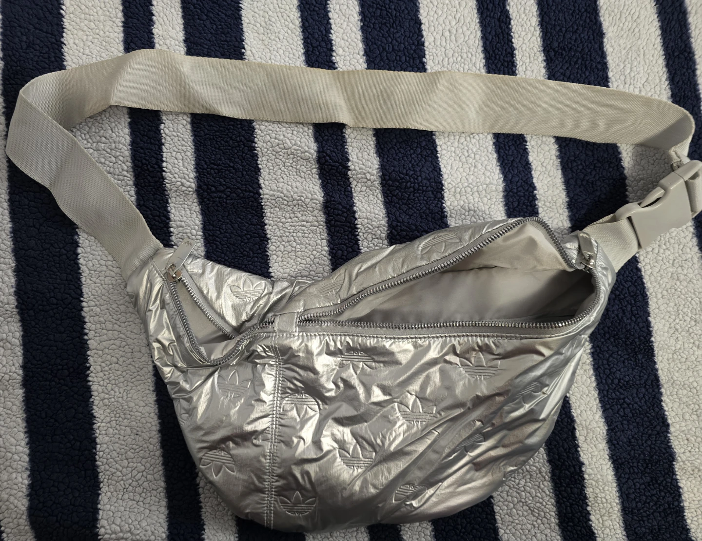 Adidas Silver Waist Bag
