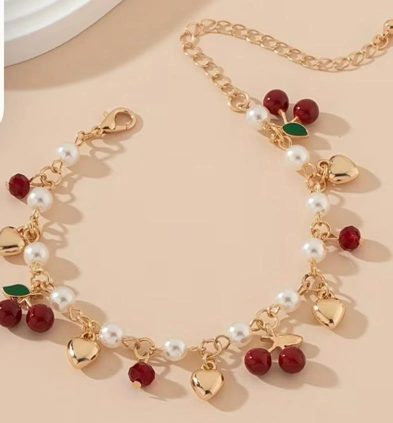 Bracelet - Hearts, Pearls, Cherries 🍒✨️✨️✨️