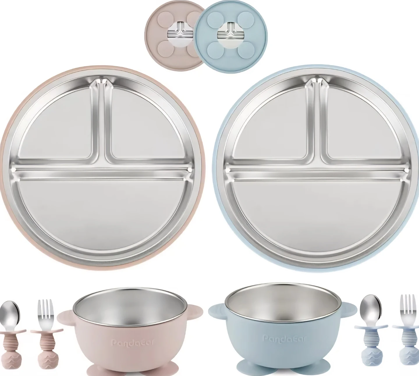 PandaEar 8PCS Baby Feeding Set | Stainless Steel Toddlers/Kids