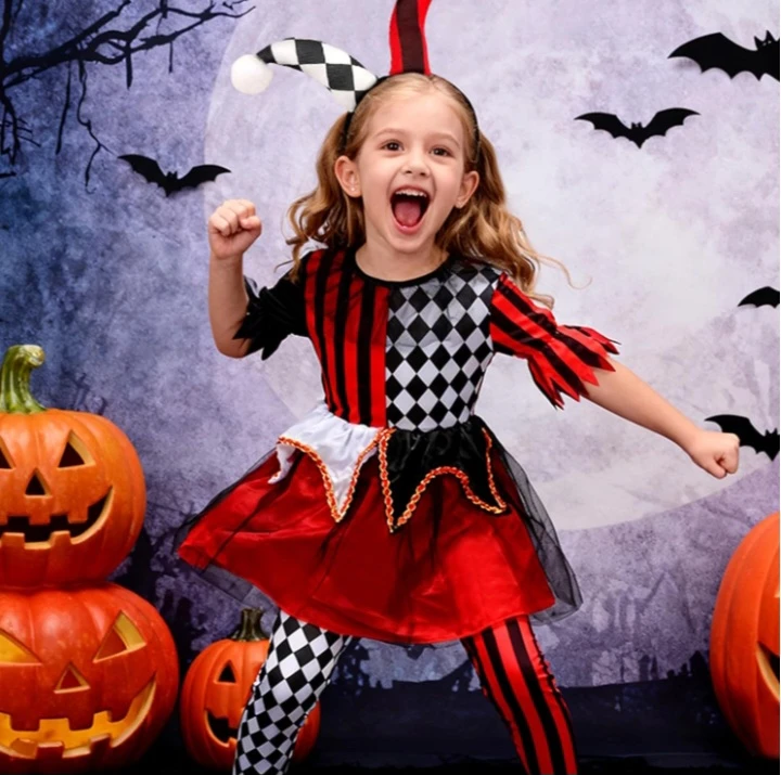 🥕 NEW!   Girls Clown Costume - Size Small (3-4 Years)