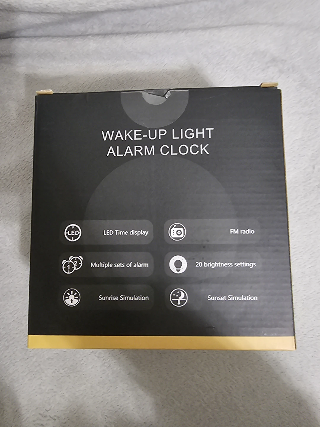 Wake up light alarm clock