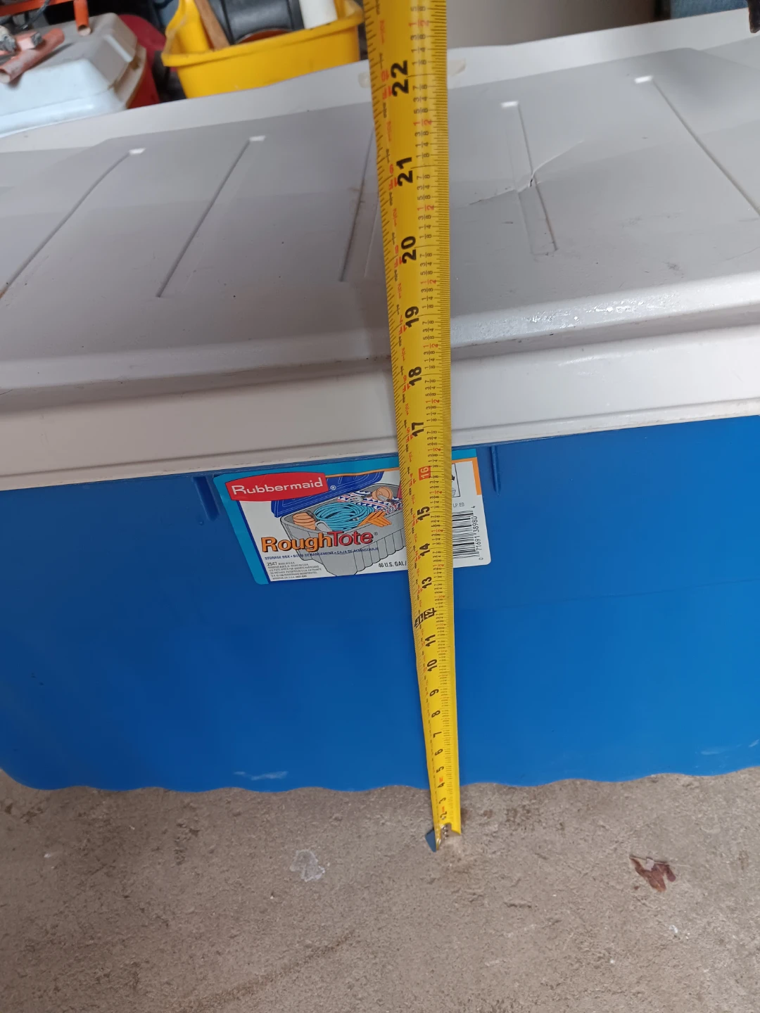 Rubbermaid Rough Tote 40 Gal Storage Bin - photo 2