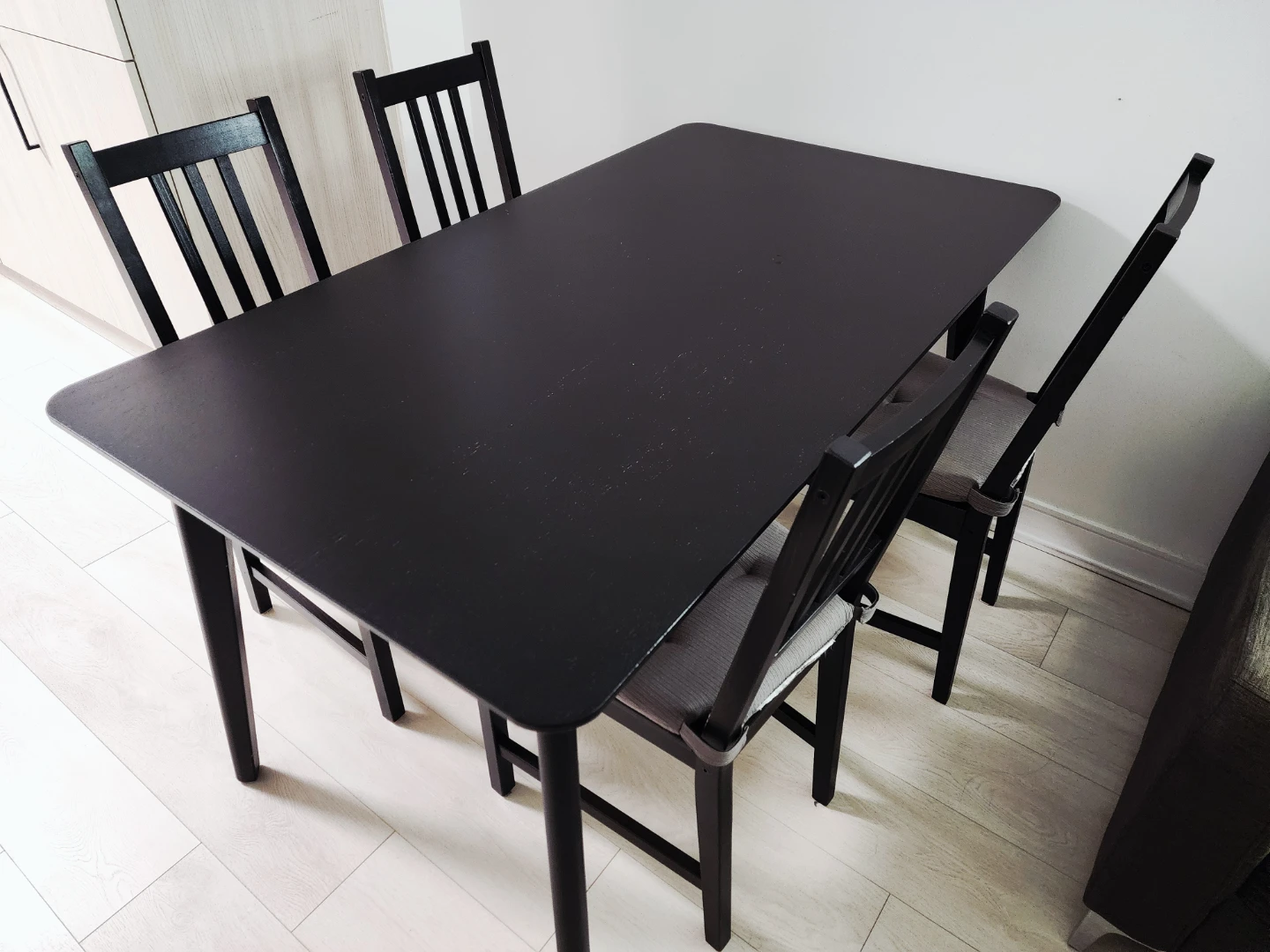 IKEA Dining Set: LISABO Table & STEFAN Chairs