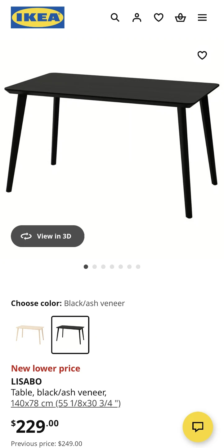 IKEA Dining Set: LISABO Table & STEFAN Chairs - photo 2