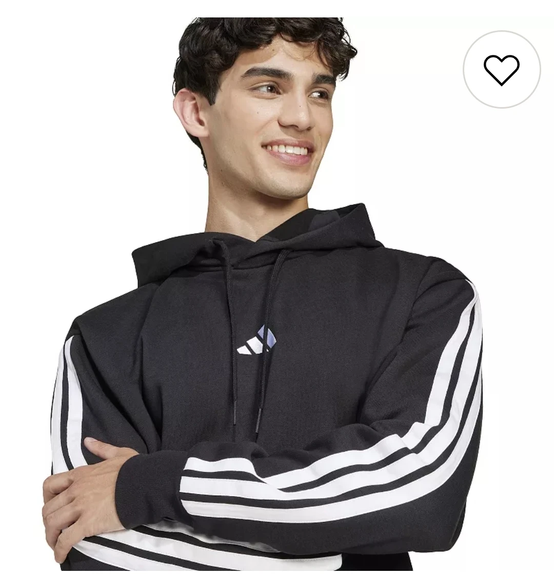 Adidas Essentials Fleece 3-Stripes Hoodie [L] - NEW! - photo 5