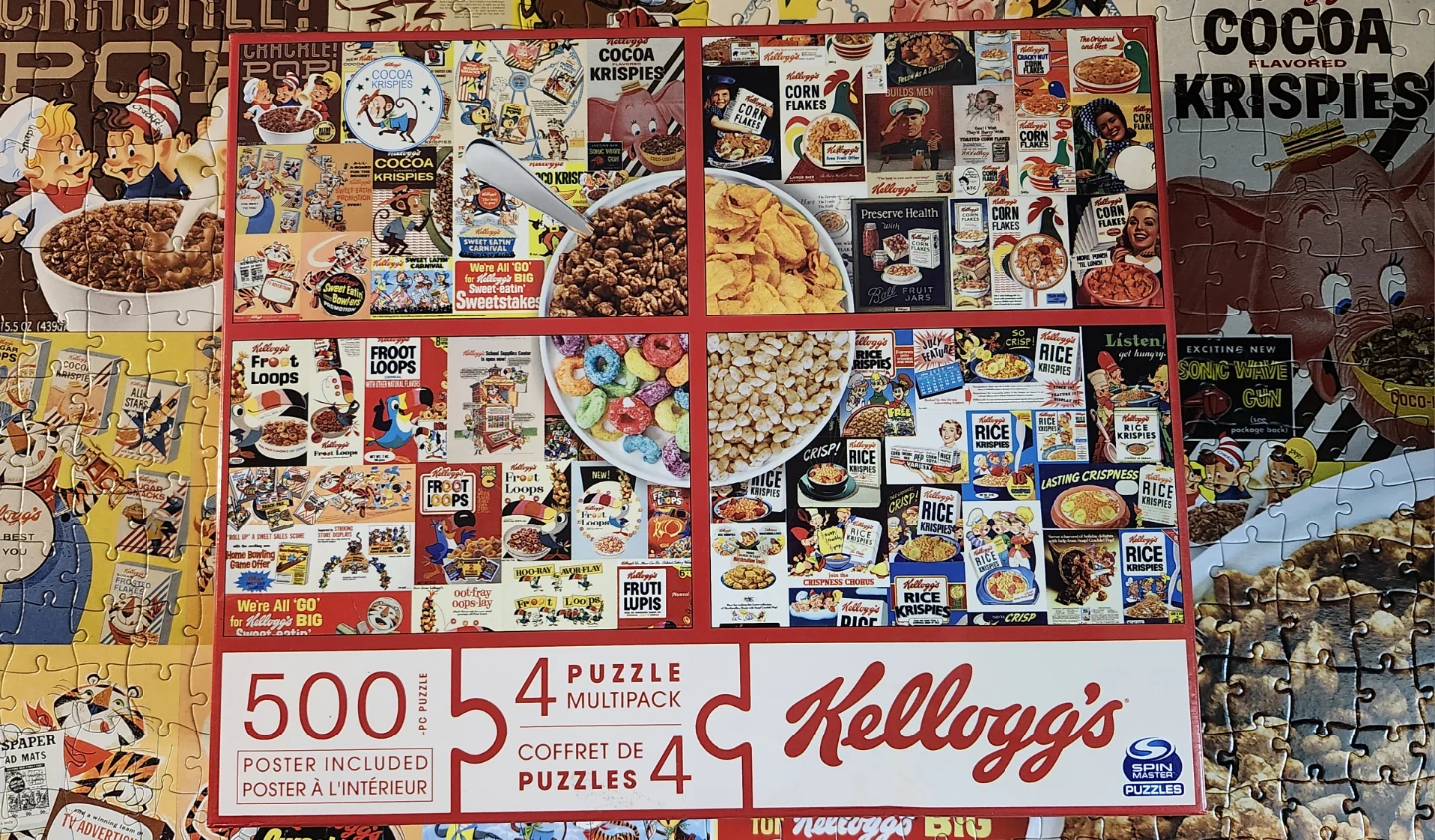 Kellogg's 4-in-1 Cereal Box Puzzle - 500 Pieces
