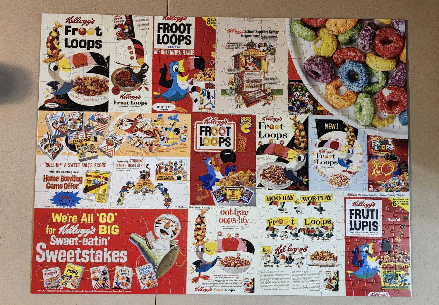 Kellogg's 4-in-1 Cereal Box Puzzle - 500 Pieces - photo 3