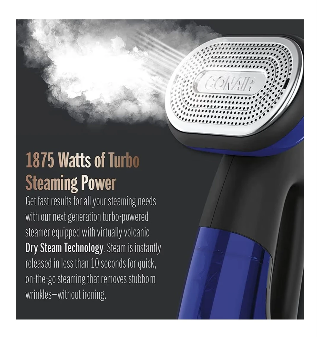 *New* Conair 2-in-1 Turbo Handheld Steamer - photo 3