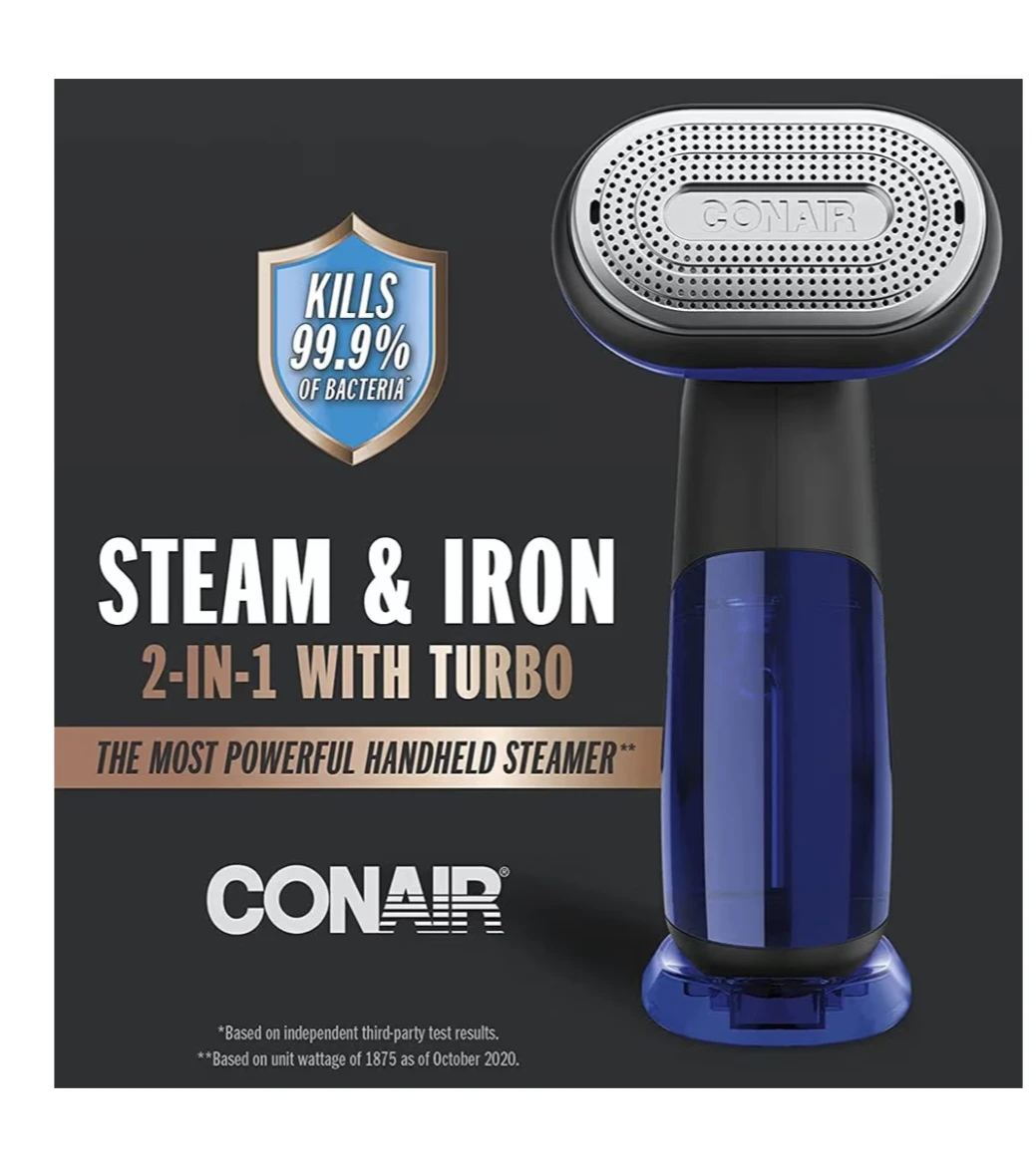 *New* Conair 2-in-1 Turbo Handheld Steamer - photo 5