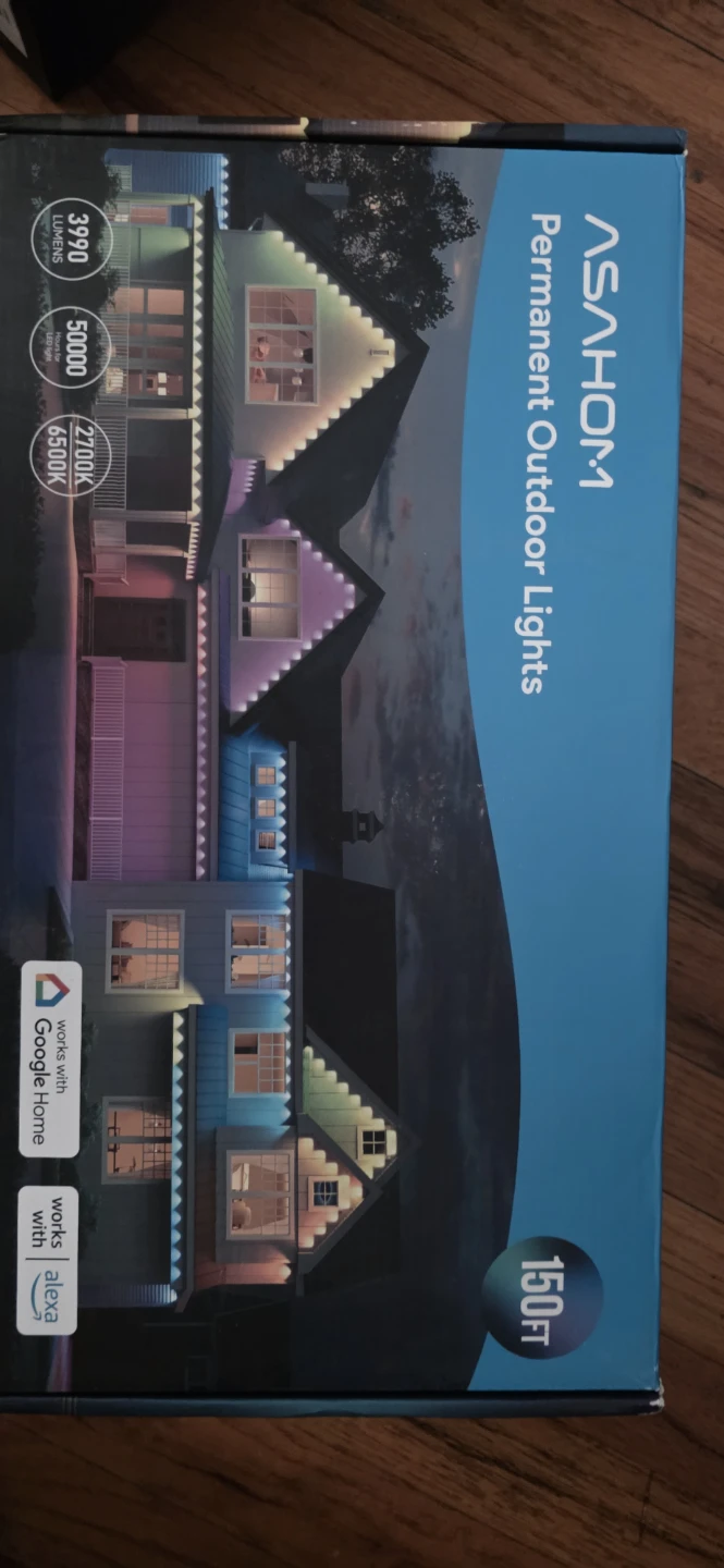 ASAHOM Permanent Outdoor Lights 150ft