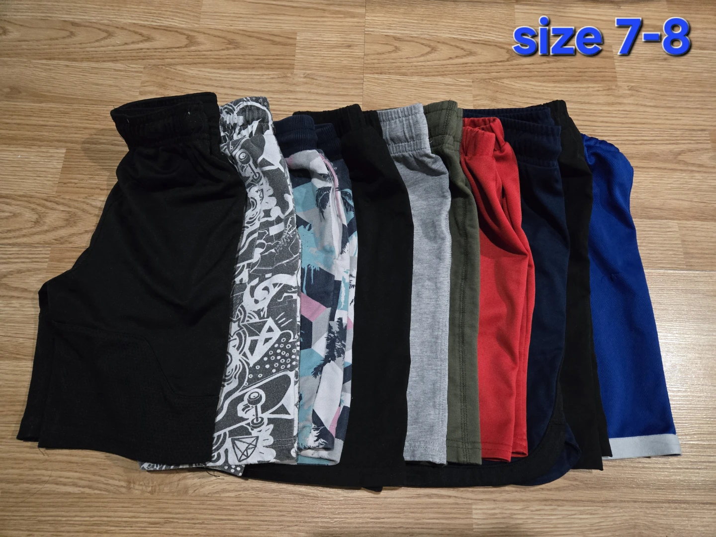 Kids Shorts Size 7-8 Assorted Colours