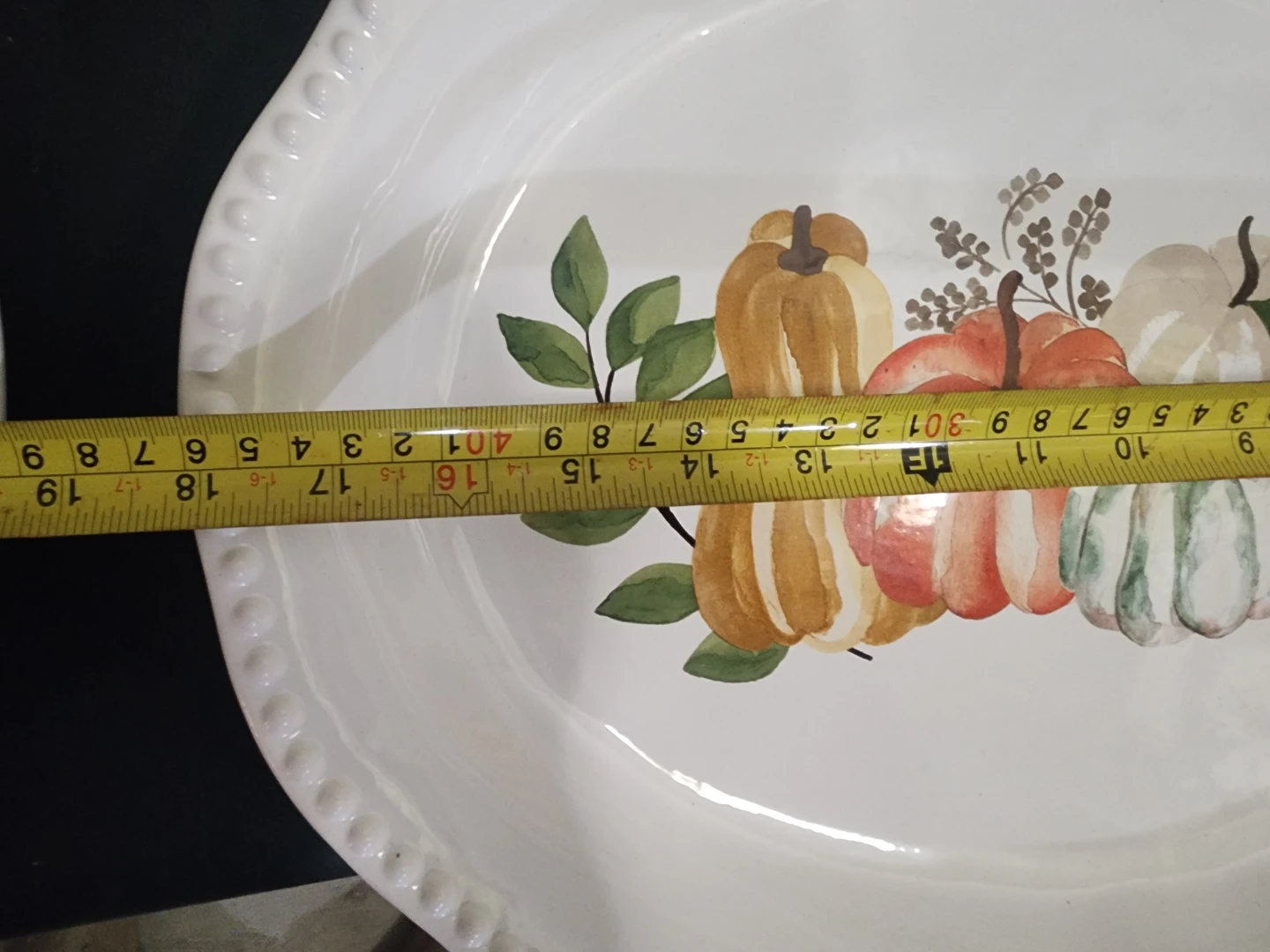 Serving Platter with Pumpkins - 14 Inch - photo 5
