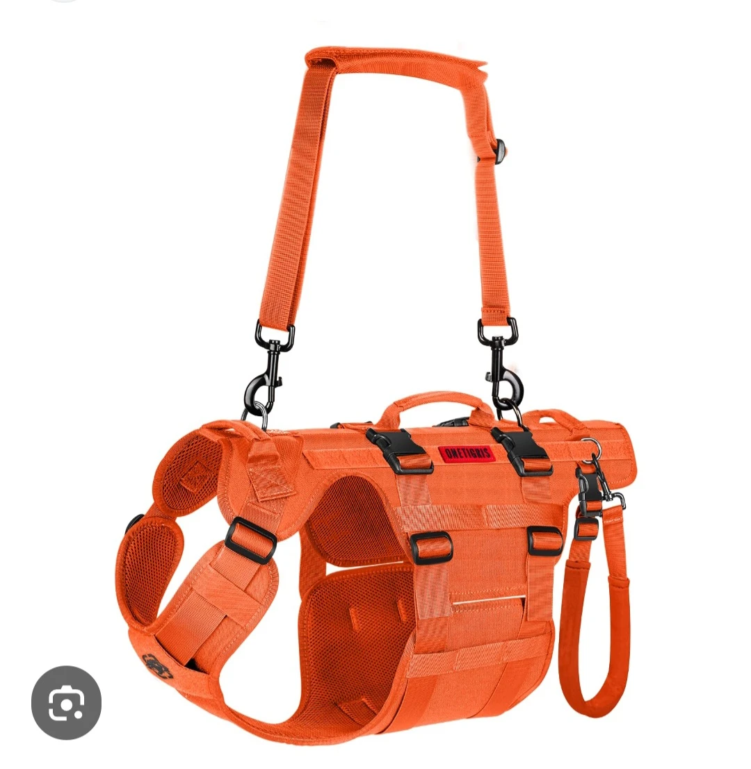OneTigris Orange Tactical Dog Harness- Brand New - photo 2