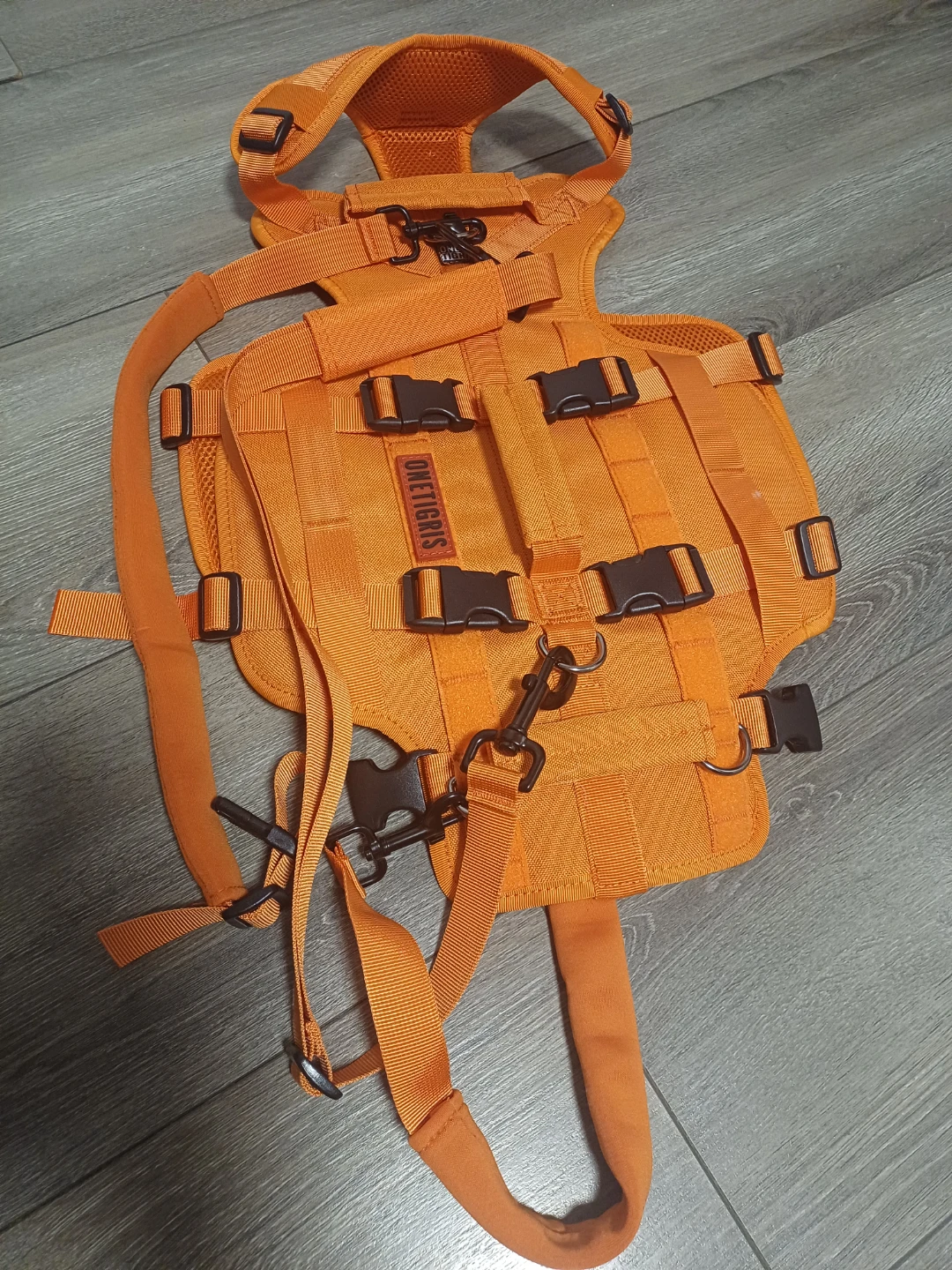 OneTigris Orange Tactical Dog Harness- Brand New - photo 5