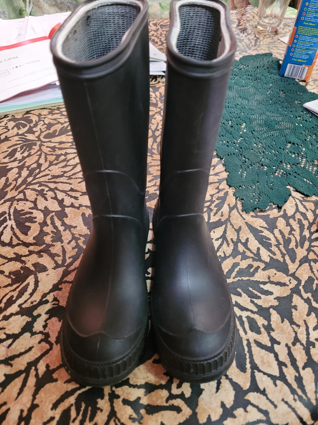 Kamik Black Rain Boots - Size 12 - photo 2