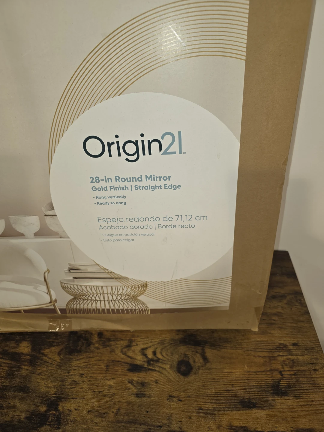Origin21 28-in Round Mirror - New in Box! - photo 3