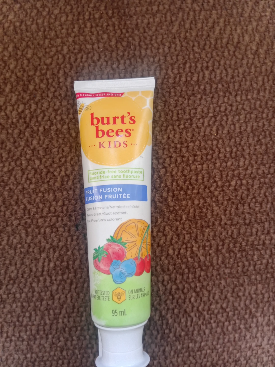 Burt's Bees Kids Fluoride-Free Toothpaste - Fruit Fusion, 95 mL