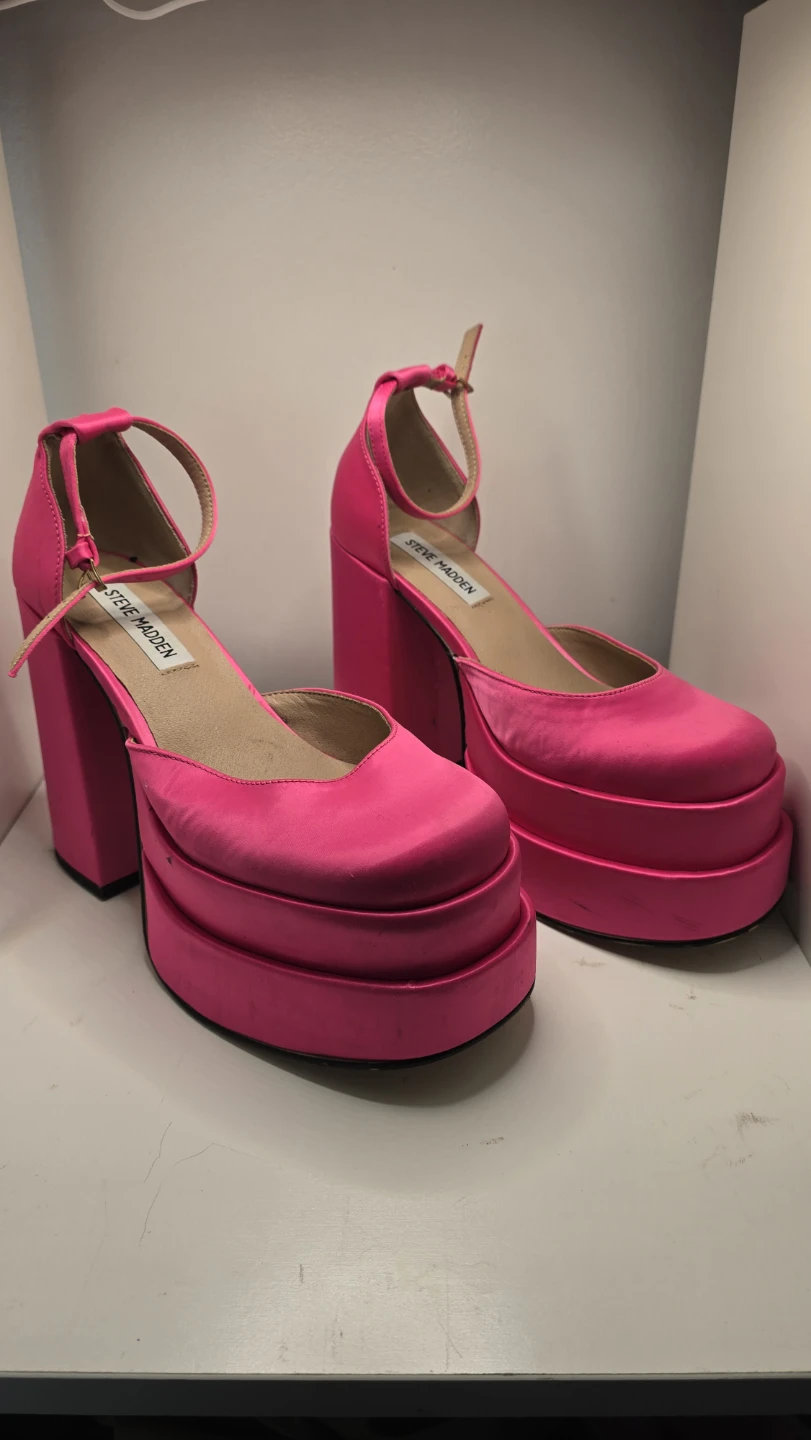 Steve Madden Hot Pink Platform Heels