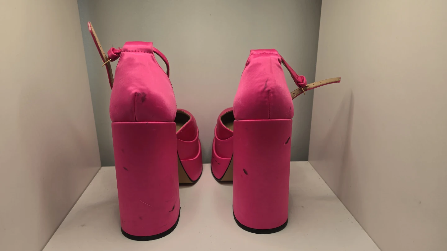Steve Madden Hot Pink Platform Heels - photo 3