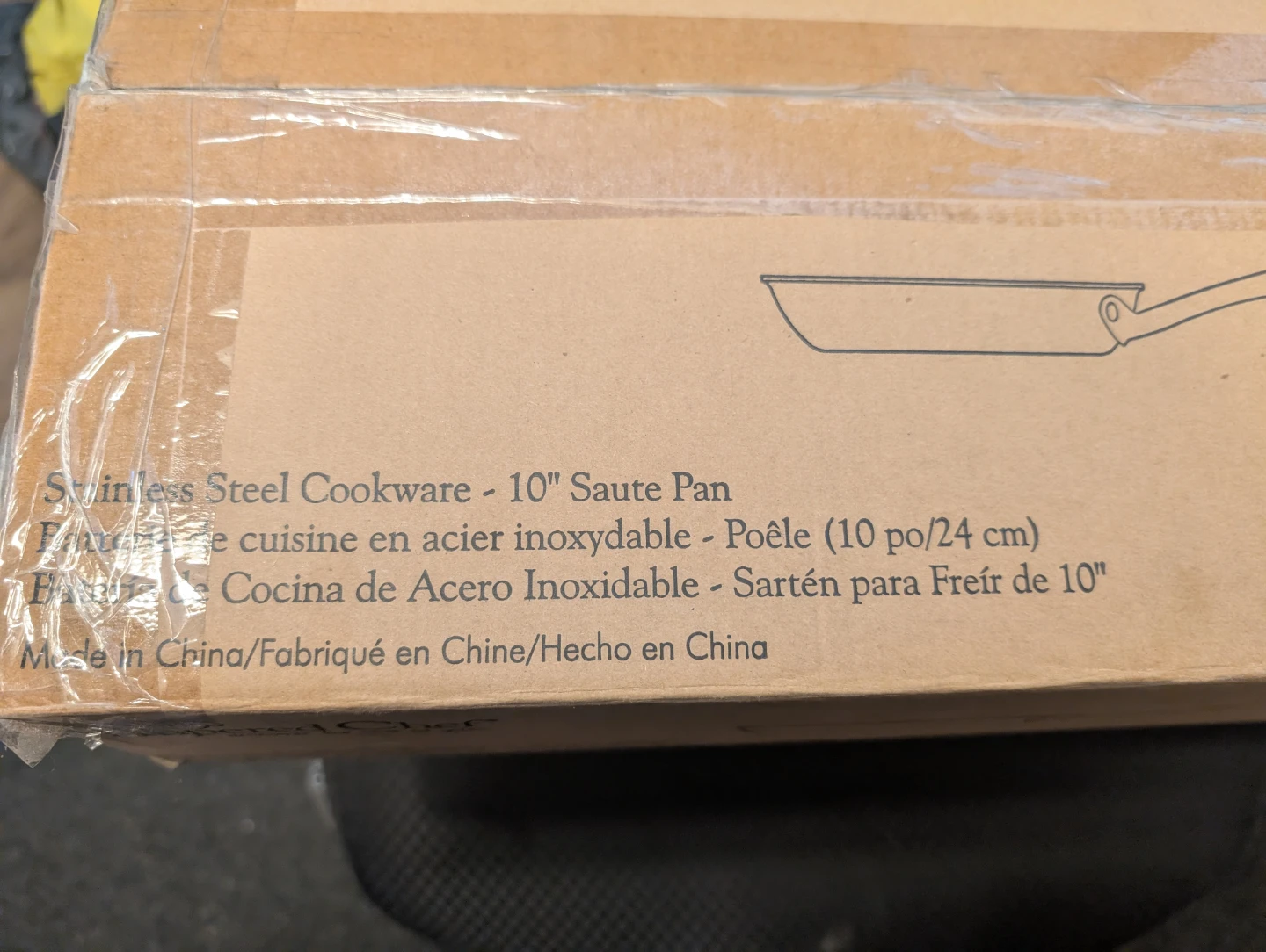 New Pampered Chef 10" Stainless Steel Sauté Pan