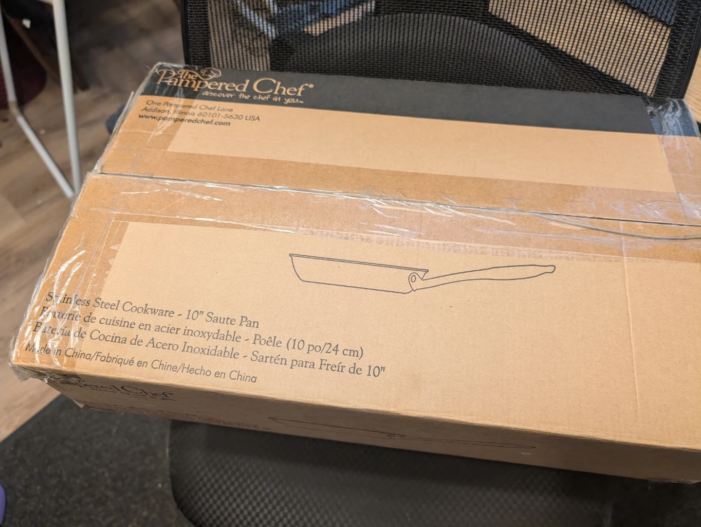 New Pampered Chef 10" Stainless Steel Sauté Pan - photo 2