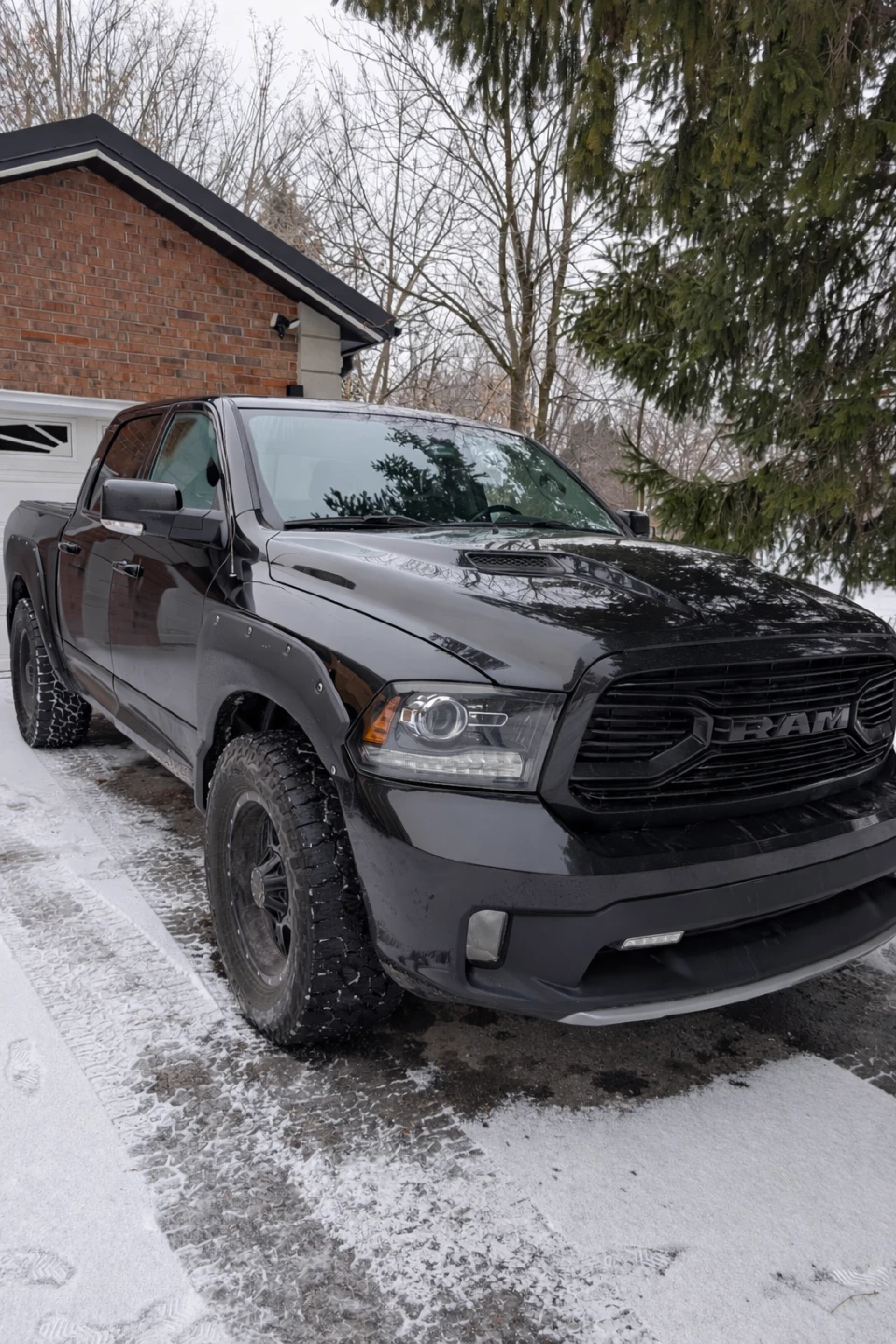 Black RAM 1500 Truck