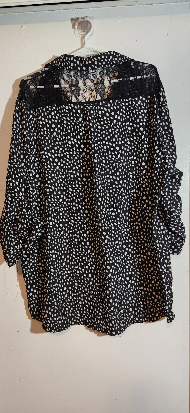 Black & White Print Blouse