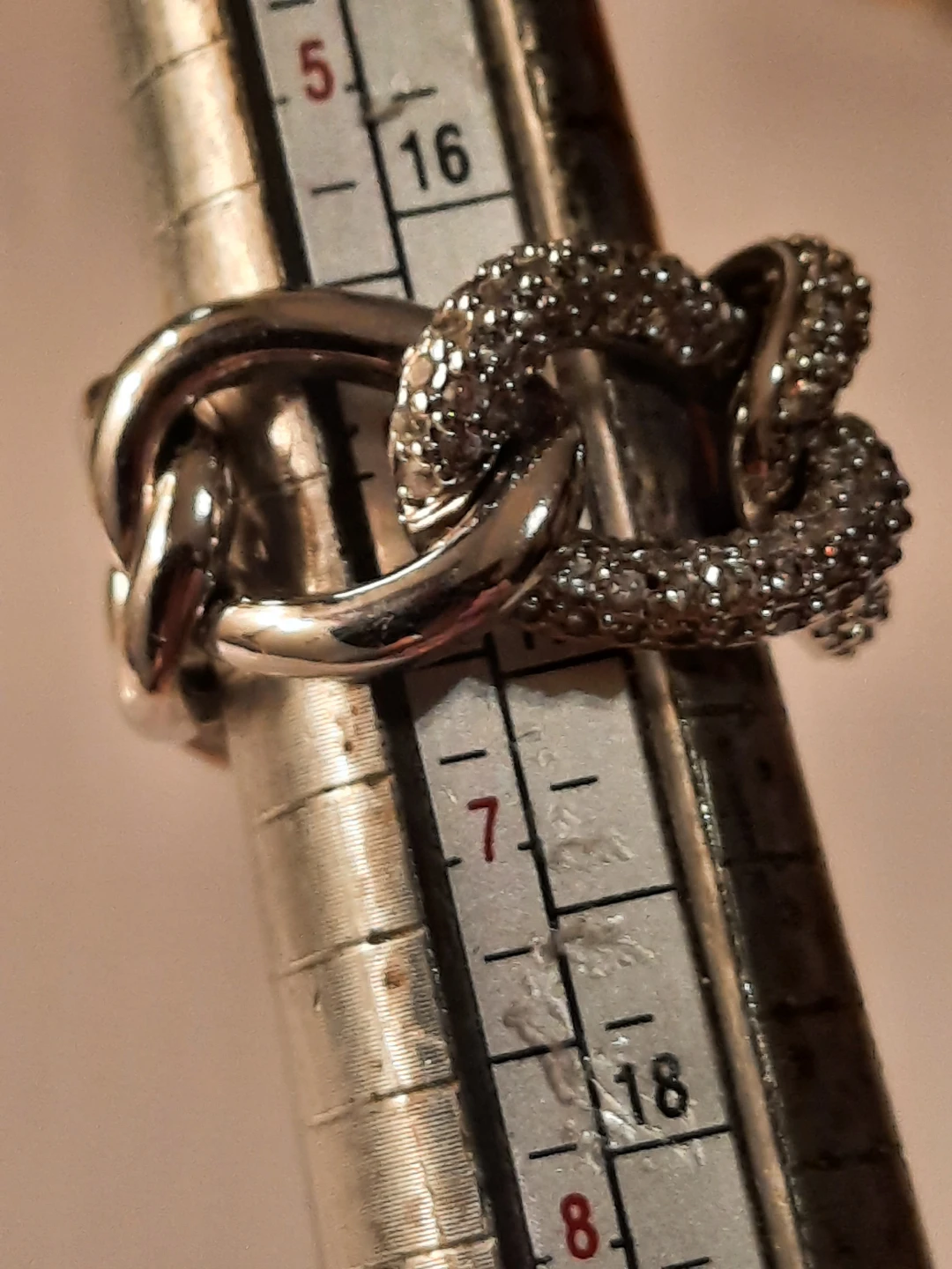 Sparkling Chunky Link Ring - photo 5