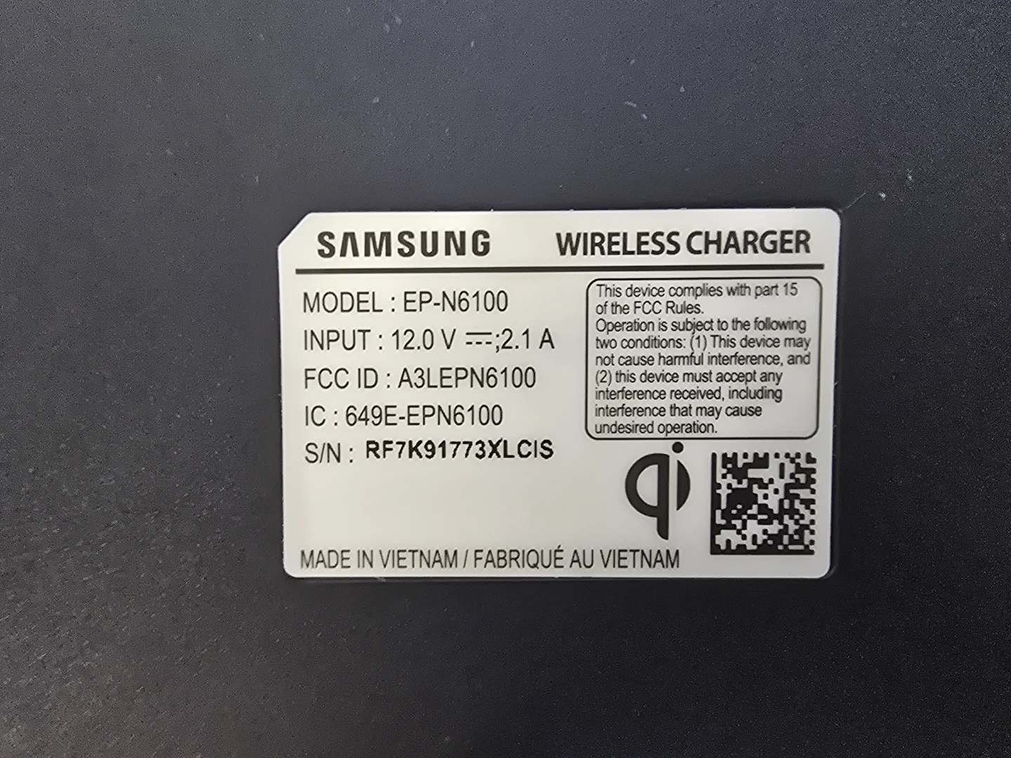 Samsung EP-N6100 Wireless Charger Duo - photo 2