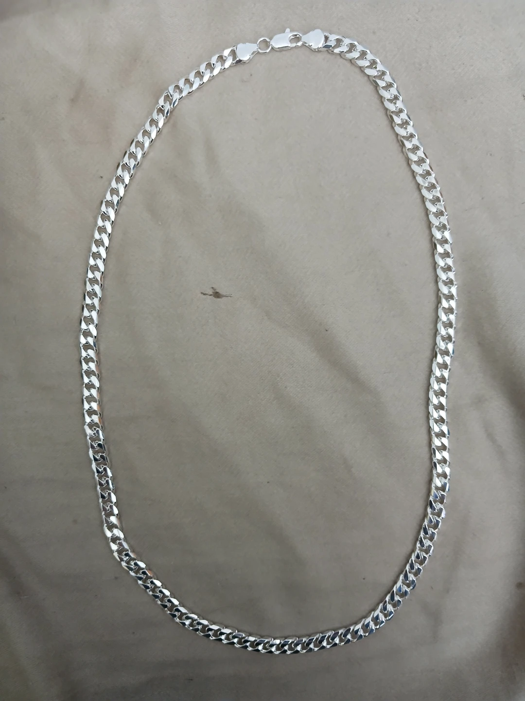 925 Silver 6mm Cuban Chain Necklace